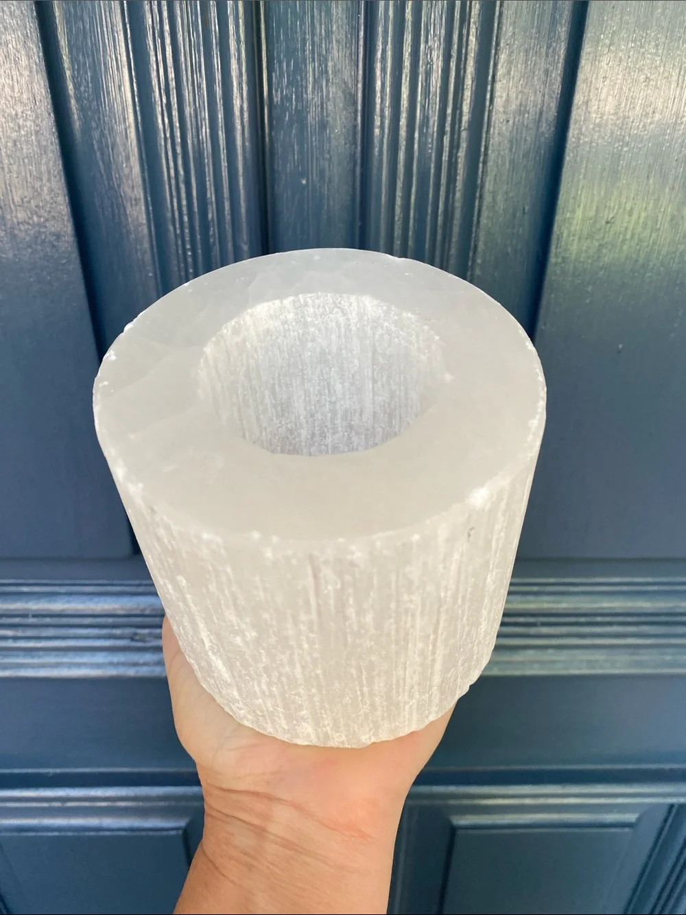 Opalhouse White Selenite Tealight Holder